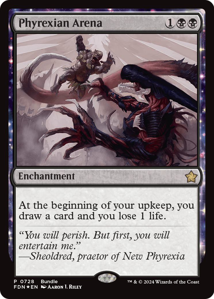 Phyrexian Arena (FDN Bundle) (UMP-728) - Foundations: (enchantment)