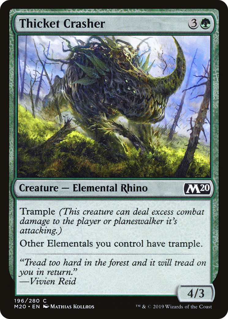 Thicket Crasher (M20-196) - Core Set 2020