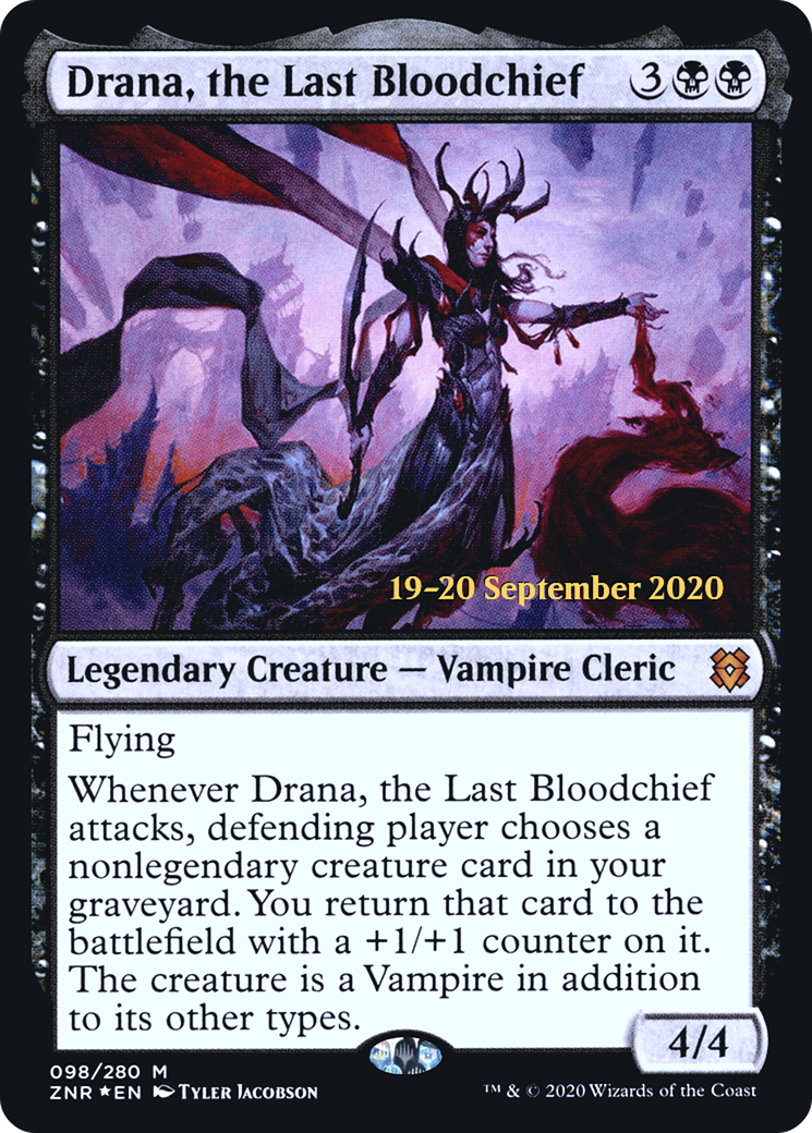 Drana, the Last Bloodchief (PRE-098) - Zendikar Rising Promos Foil