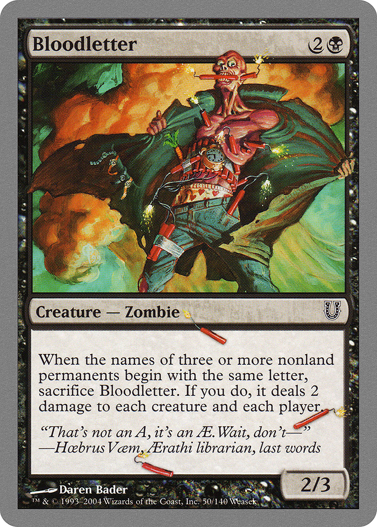 Bloodletter (UNH-050) - Unhinged Foil