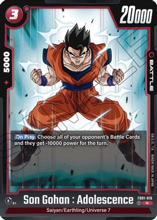 Son Gohan : Adolescence (FB01-016) - Awakened Pulse Holofoil