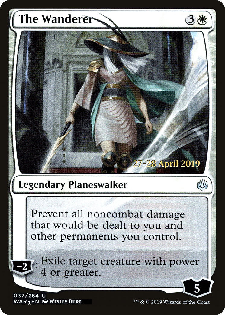 The Wanderer (PRE-037) - War of the Spark Promos Foil