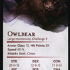 Owlbear // Owlbear (AAFR-015) - Adventures in the Forgotten Realms Art Series (Borderless) Foil