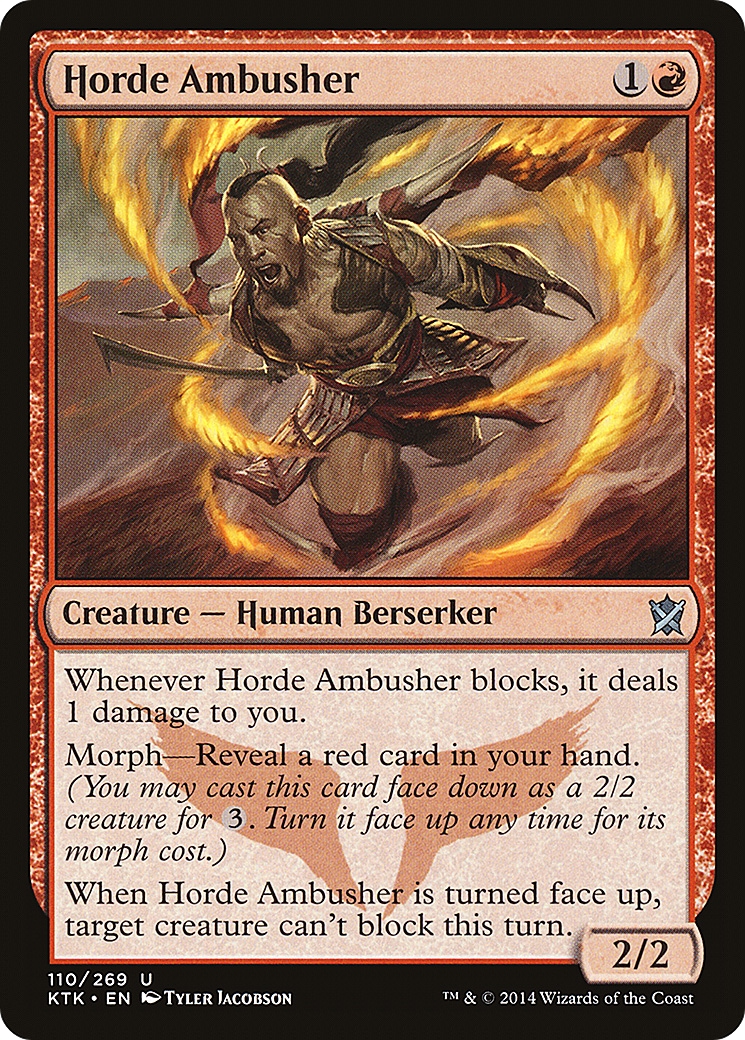 Horde Ambusher (KTK-110) - Khans of Tarkir Foil