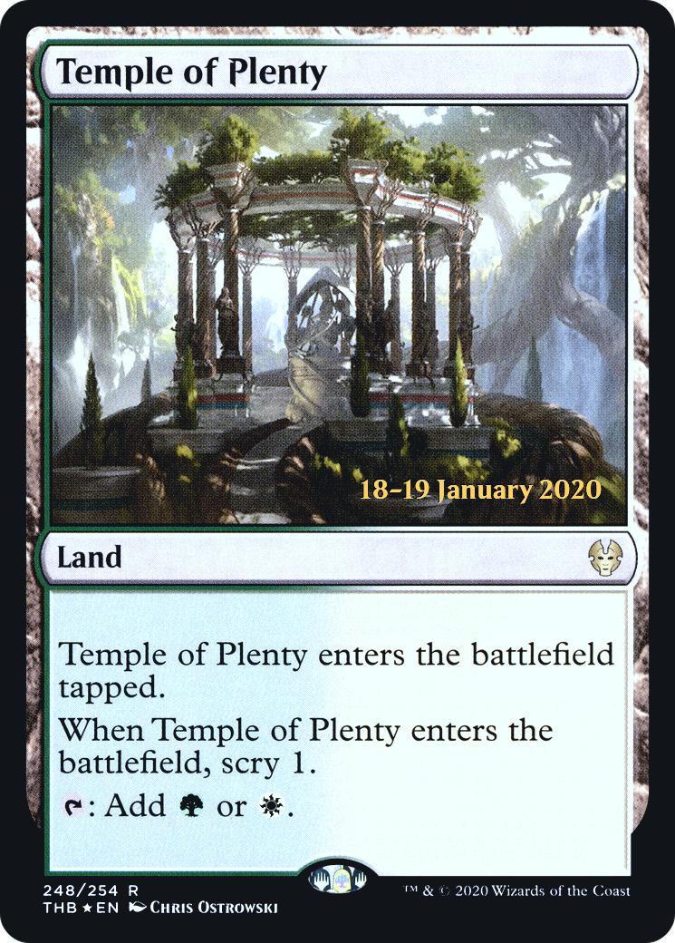 Temple of Plenty (PRE-248) - Theros Beyond Death Promos Foil