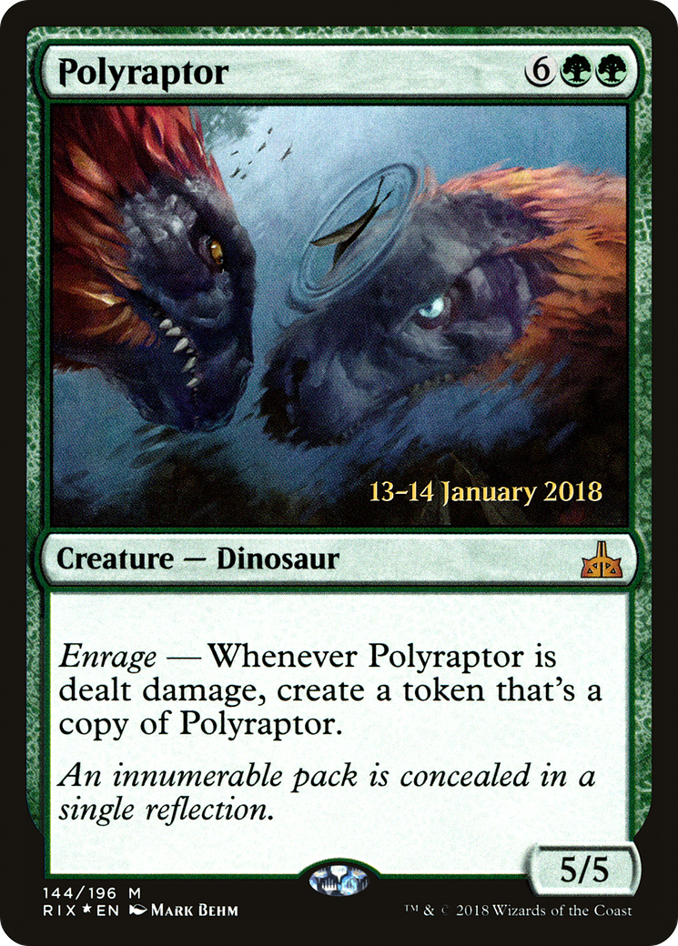 Polyraptor (PRE-144) - Rivals of Ixalan Promos Foil