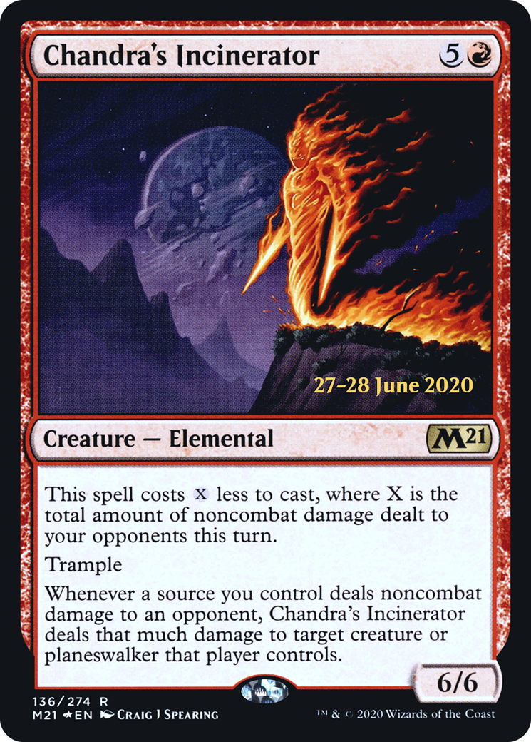 Chandra's Incinerator (PRE-136) - Core Set 2021 Promos Foil