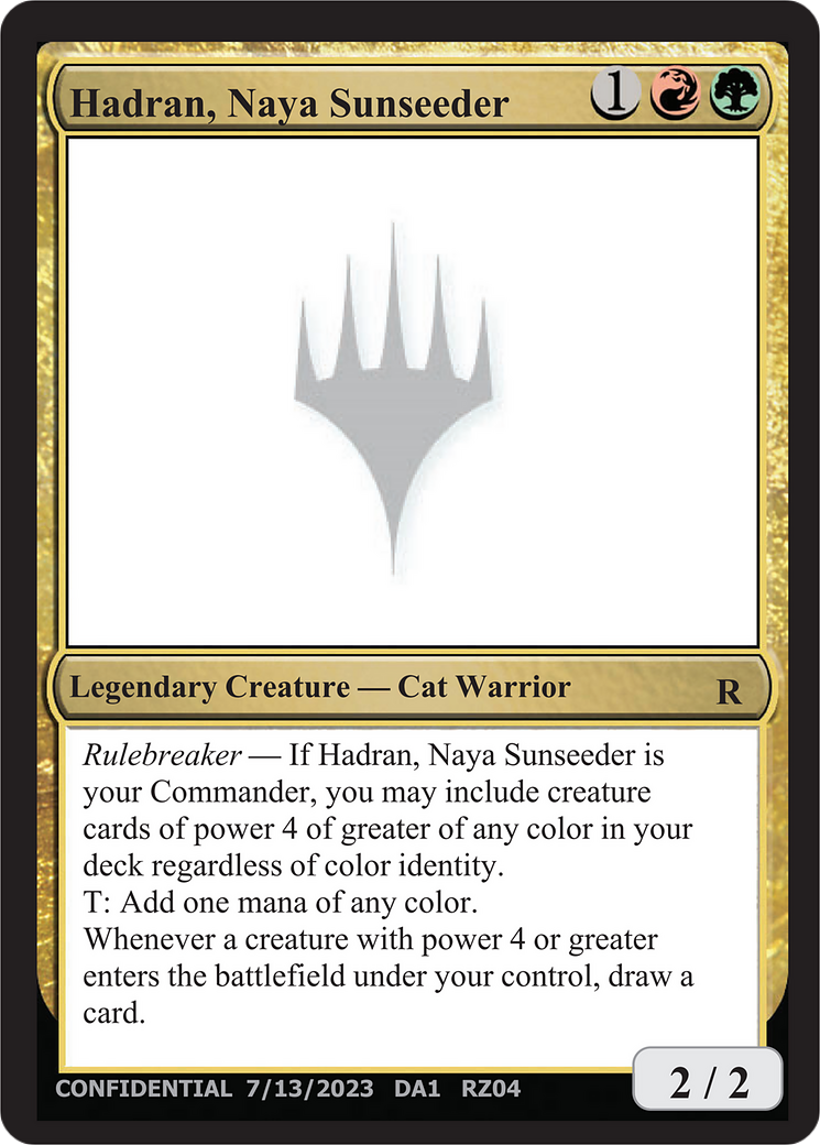 Hadran, Naya Sunseeder (UNK-RZ04B) - Unknown Event