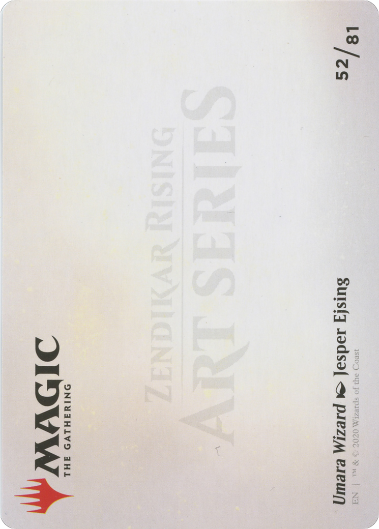 Umara Wizard // Umara Wizard (AZNR-052) - Zendikar Rising Art Series (Borderless)