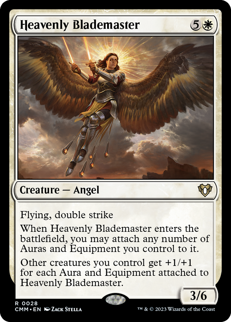 Heavenly Blademaster (CMM-028) - Commander Masters Foil