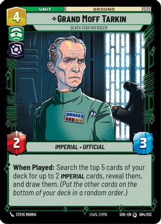 Grand Moff Tarkin - Death Star Overseer (084/252) - Spark of Rebellion Foil