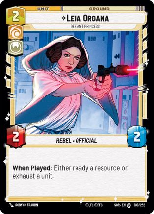 Leia Organa - Defiant Princess (189/252) - Spark of Rebellion