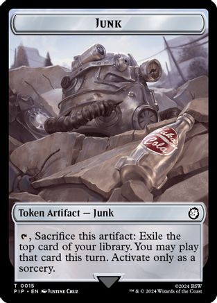 Junk // Squirrel Double-Sided Token (PIP-15 // 9) - Universes Beyond: Fallout