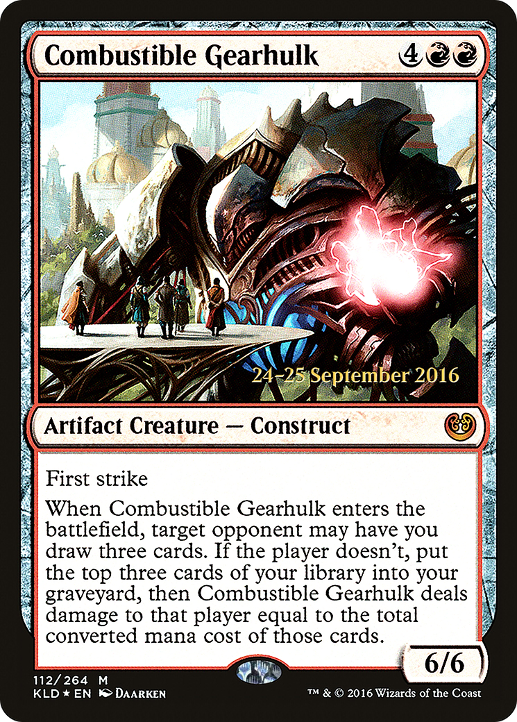 Combustible Gearhulk (PRE-112) - Kaladesh Promos Foil
