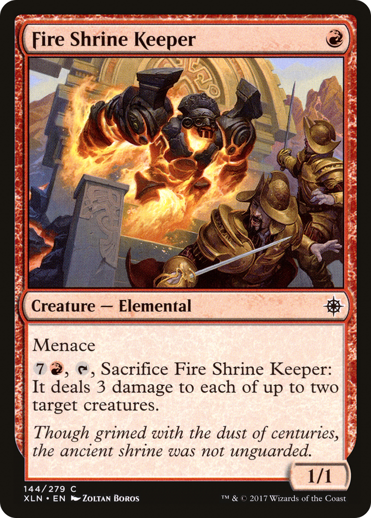 Fire Shrine Keeper (XLN-144) - Ixalan Foil
