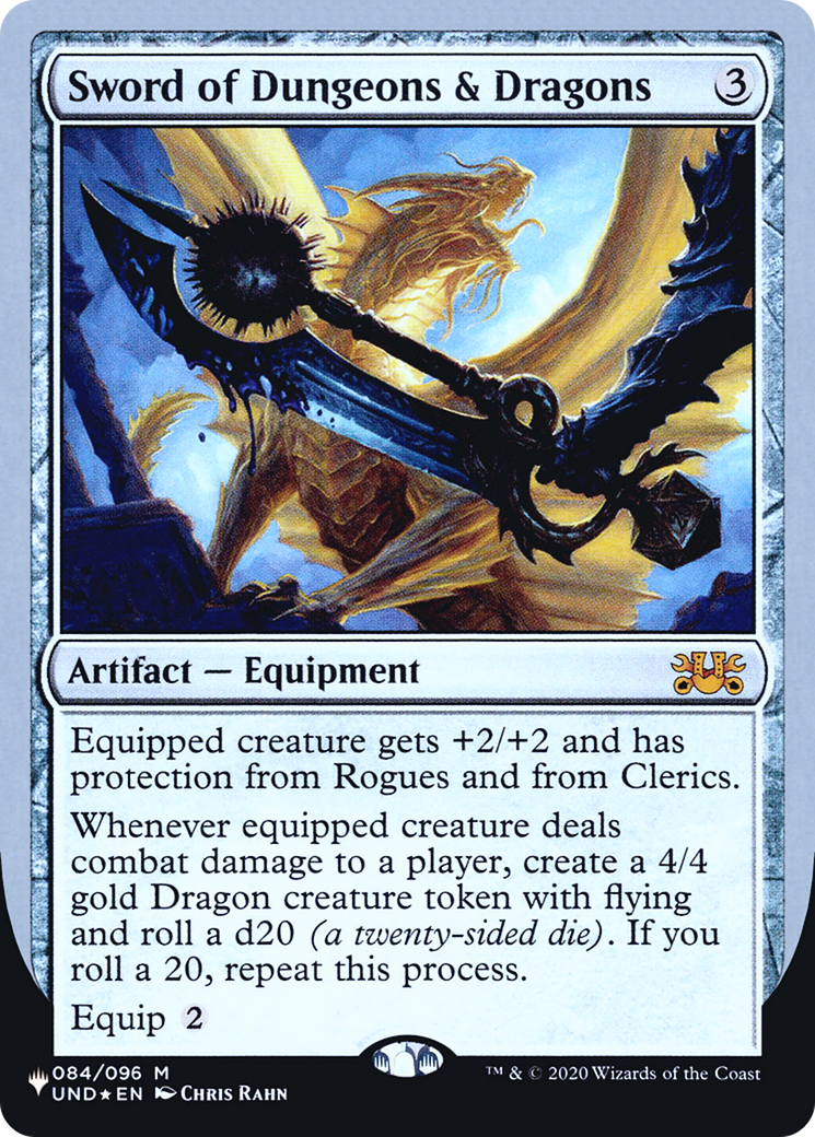 Sword of Dungeons & Dragons (LIST-084/096) - The List (Unfinity Foil Edition) Foil