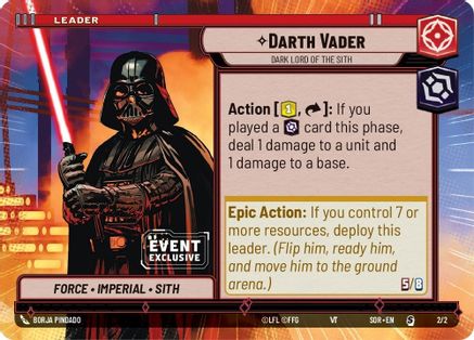 Darth Vader - Dark Lord of the Sith (Hyperspace) (2/2) [Spark of Rebellion Promos]