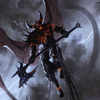 Burning-Rune Demon Art Card (ASKHM-020) - Art Series: Kaldheim (Borderless)