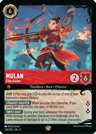 Mulan - Elite Archer (224/204) (224/204) - Illumineers Quest Deep Trouble Cold Foil