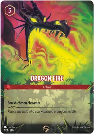 Dragon Fire (1/C1) (1) - Disney Lorcana Promo Cards Holofoil