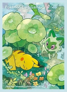 Card Sleeves - Pikachu and Sprigatito (64-Pack) (Pokemon Center Japan Exclusive)