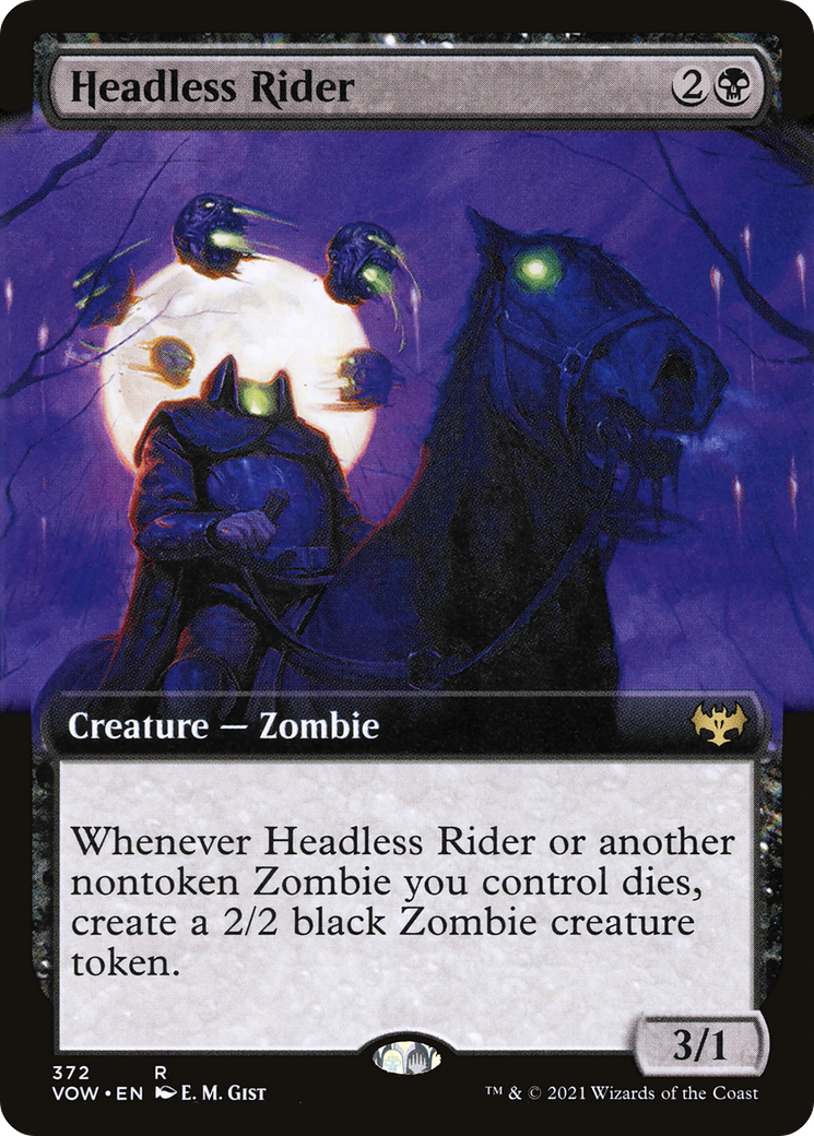 Headless Rider (Extended Art) (VOW-372) - Innistrad: Crimson Vow: (Extended Art) Foil