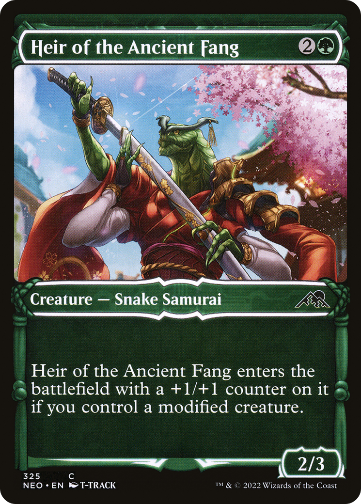 Heir of the Ancient Fang (Showcase) (NEO-325) - Kamigawa: Neon Dynasty: (Showcase)