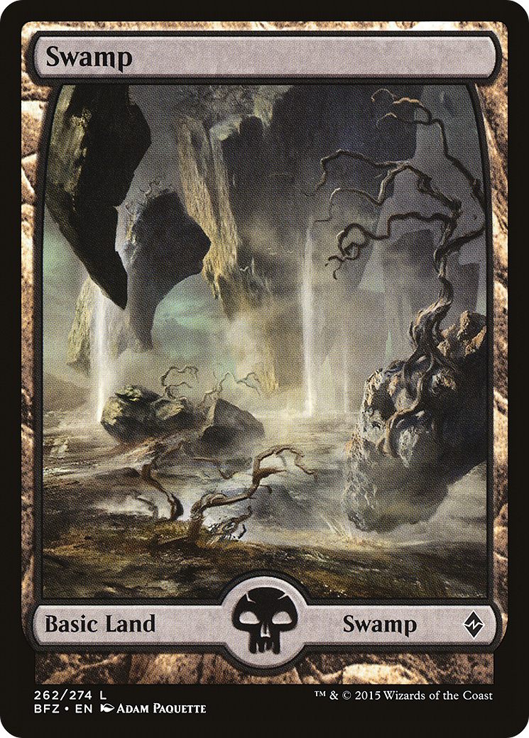 Swamp (262) - Full Art (BFZ-262) - Battle for Zendikar Foil