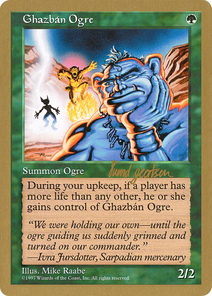 Ghazban Ogre - 1997 Svend Geertsen (5ED) (WCD-) - World Championship Decks 1997