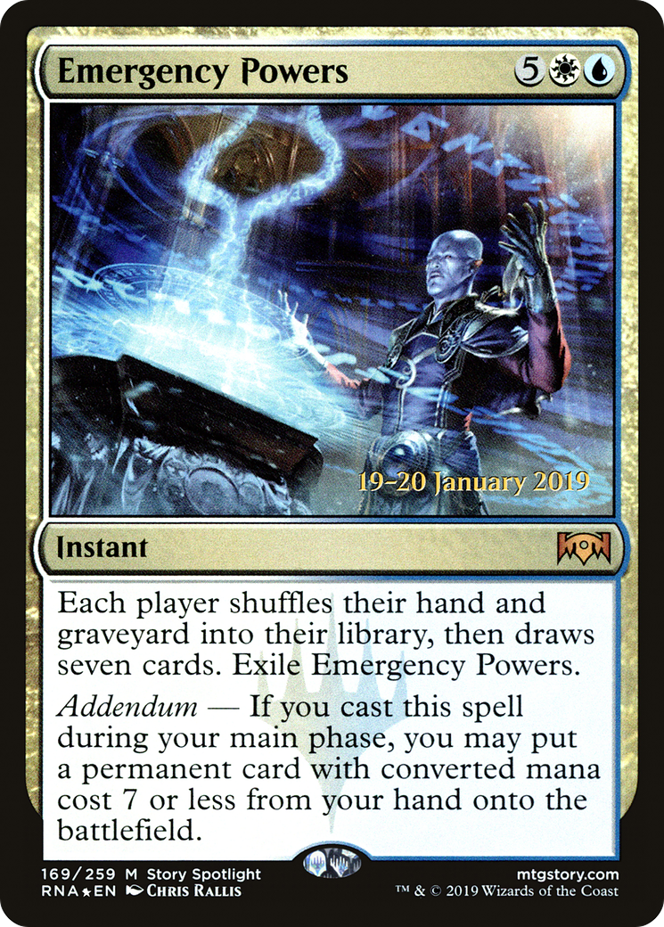 Emergency Powers (PRE-169) - Ravnica Allegiance Promos Foil
