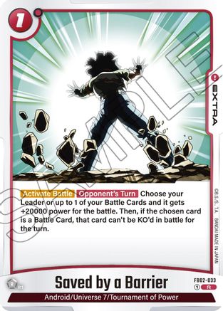 Saved by a Barrier (FB02-033) - Blazing Aura Holofoil