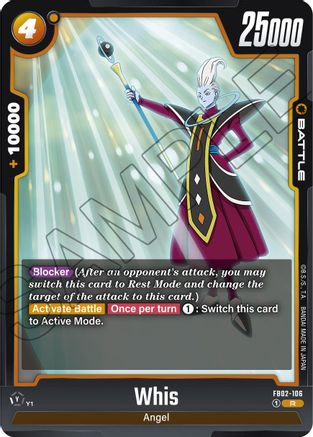 Whis - FB02-106 (FB02-106) - Blazing Aura Holofoil