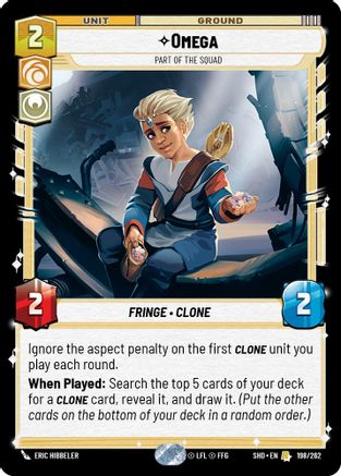 Omega - Part of the Squad (198/262) - Shadows of the Galaxy Foil