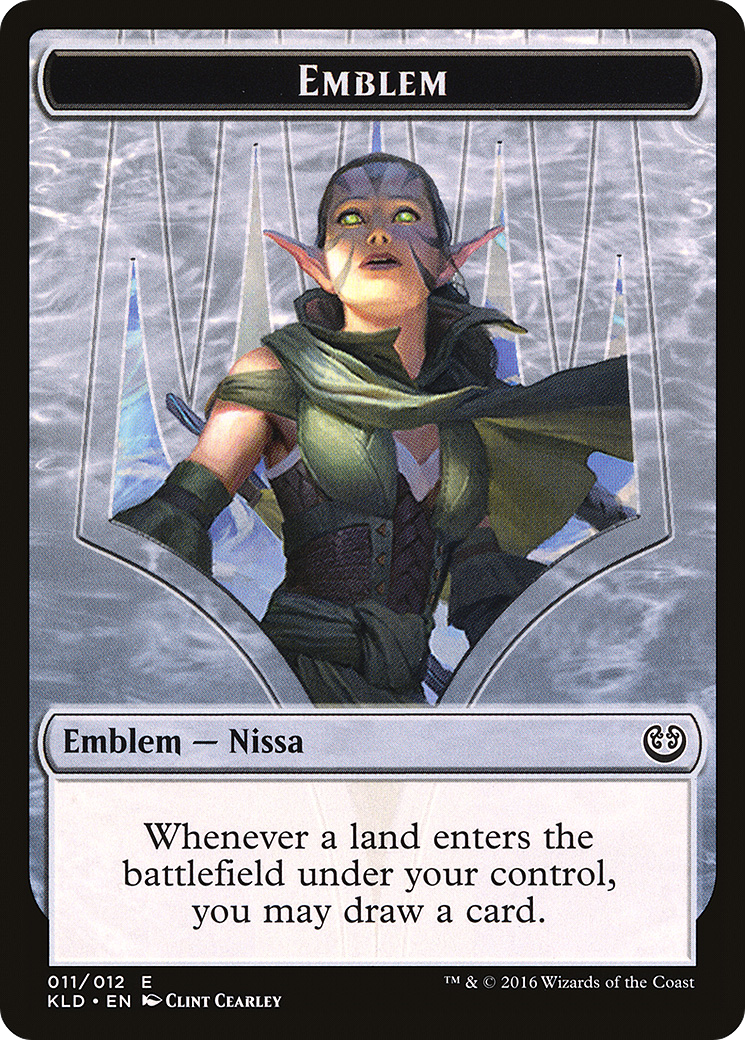 Emblem - Nissa, Vital Force (KLD-011) - Kaladesh Tokens