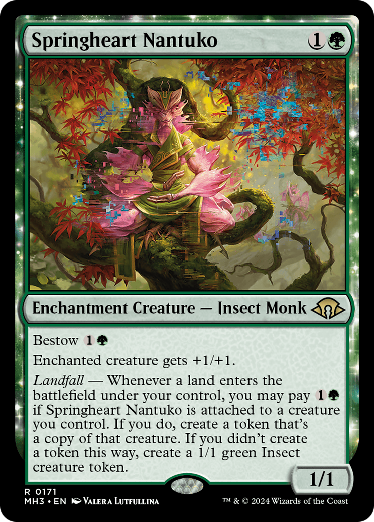 Springheart Nantuko (MH3-171) - Modern Horizons 3: (enchantment) Foil