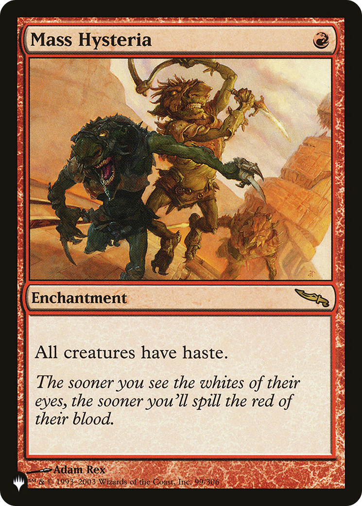 Mass Hysteria (LIST-99/306) - The List