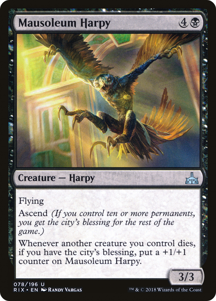 Mausoleum Harpy (RIX-078) - Rivals of Ixalan Foil