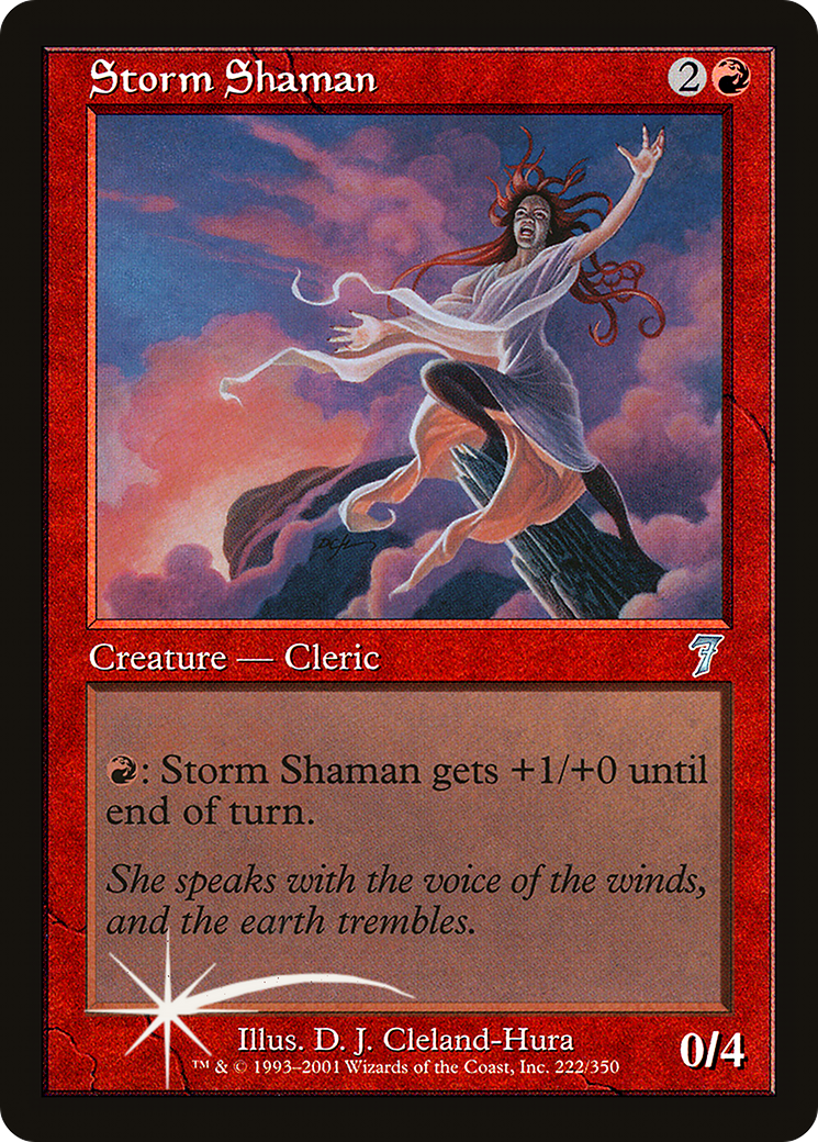 Storm Shaman (7ED-222) - 7th Edition Foil