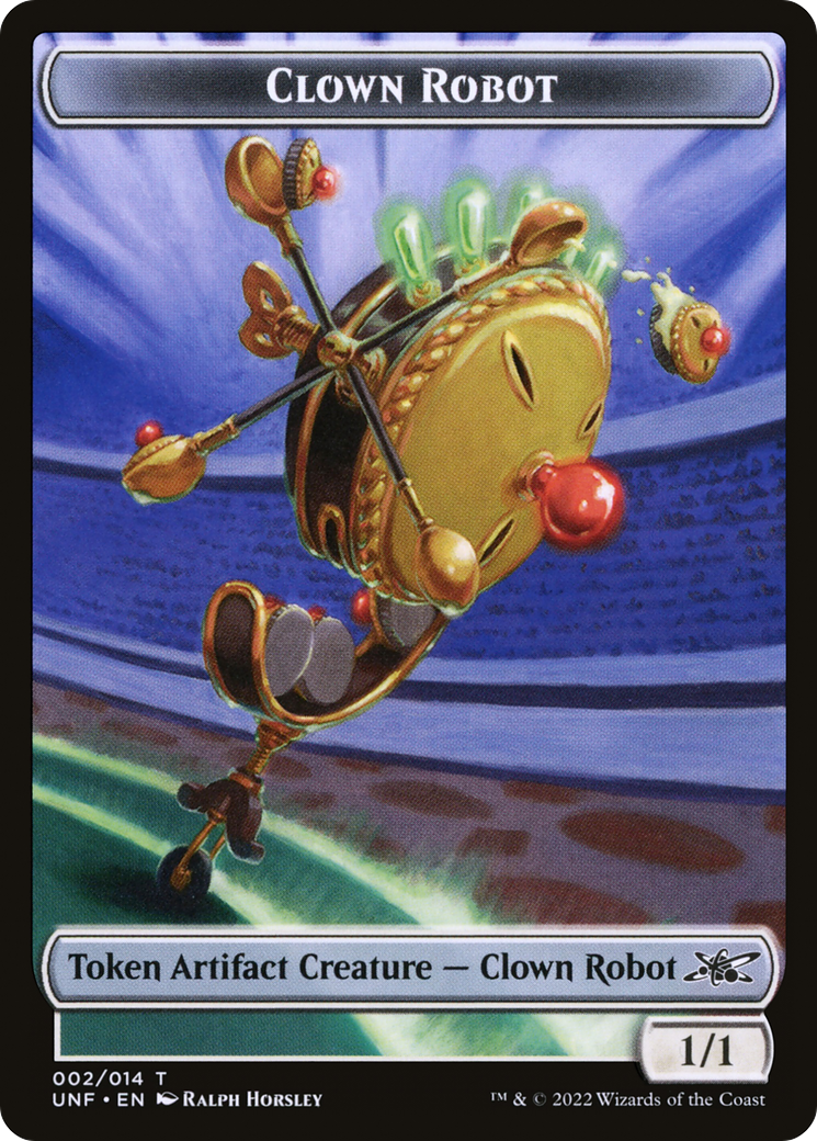 Clown Robot Token (002) (UNF-002) - Unfinity Tokens