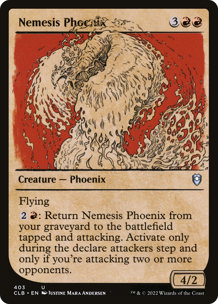 Nemesis Phoenix (Showcase) (CLB-403) - Commander Legends: Battle for Baldur's Gate: (Showcase)