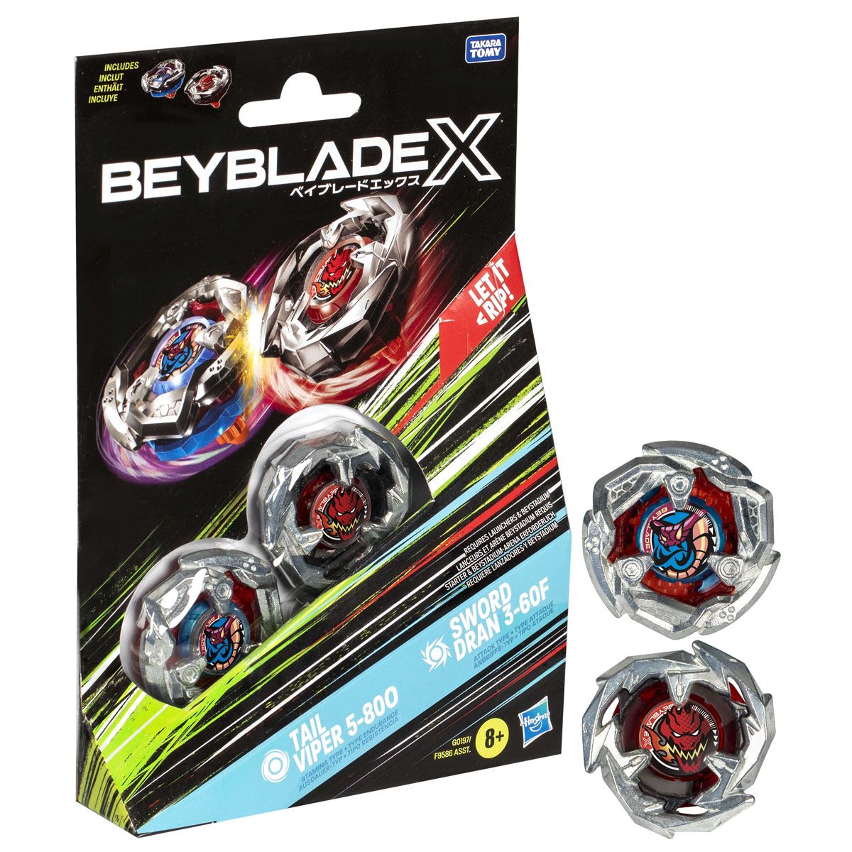 Beyblade X: Dual Tail Viper Sword Dran