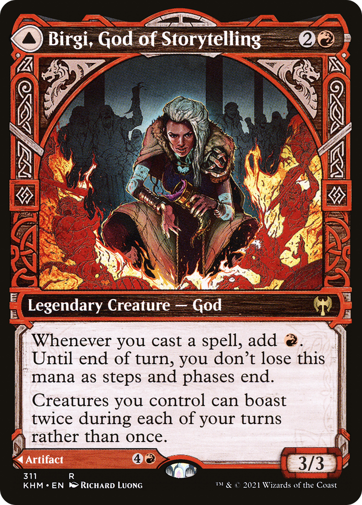 Birgi, God of Storytelling (Showcase) (KHM-311) - Kaldheim: (Showcase) Foil