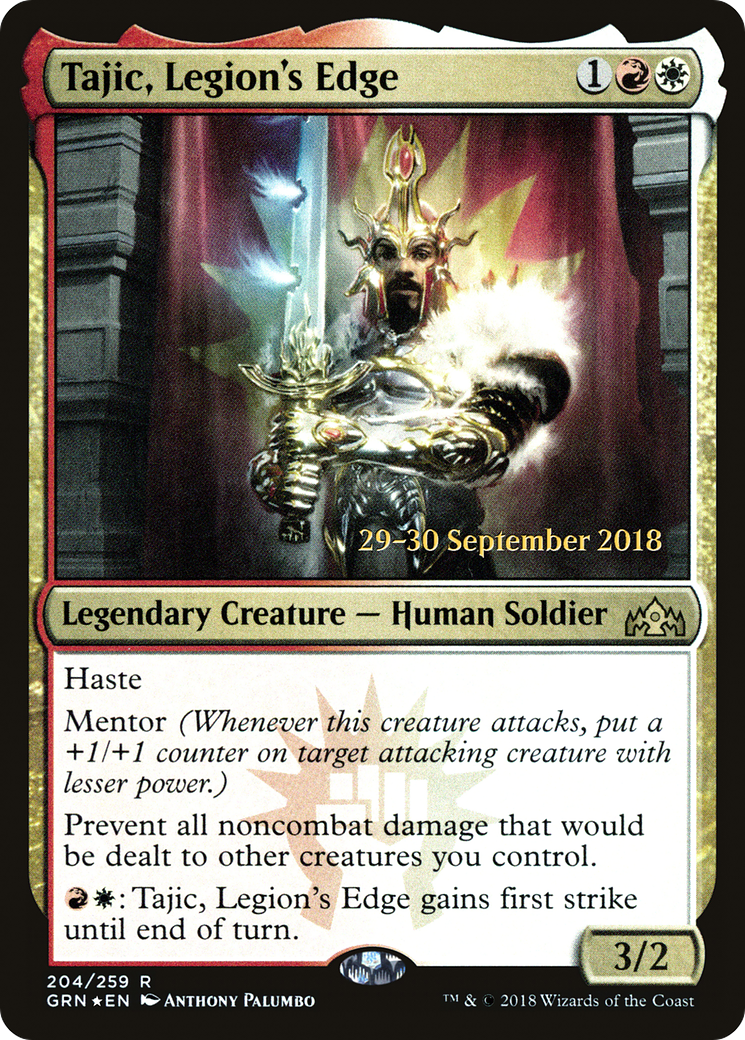 Tajic, Legion's Edge (PRE-204) - Guilds of Ravnica Promos Foil