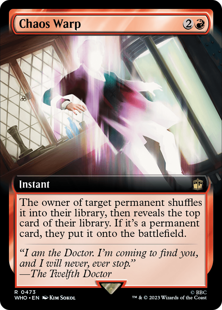 Chaos Warp (Extended Art) (WHO-473) - Doctor Who: (Extended Art) Foil