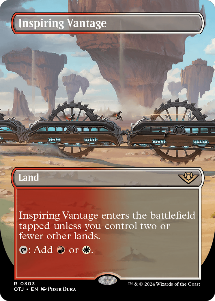 Inspiring Vantage (Borderless) (OTJ-303) - Outlaws of Thunder Junction (Borderless)
