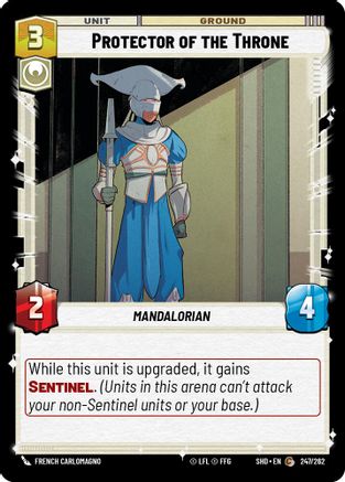 Protector of the Throne (247/262) - Shadows of the Galaxy Foil