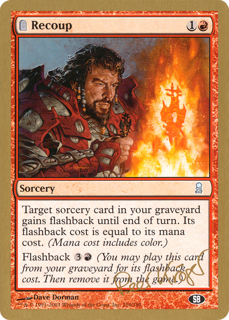 Recoup - 2003 Peer Kroger (ODY) (SB) (WCD-) - World Championship Decks 2003: (tombstone)