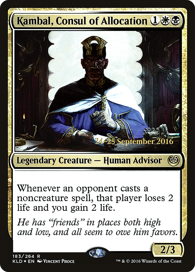 Kambal, Consul of Allocation (PRE-183) - Kaladesh Promos Foil