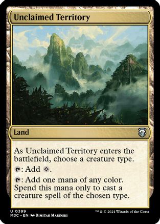 Unclaimed Territory (Ripple Foil) (M3C-399) - Modern Horizons 3 Commander Foil