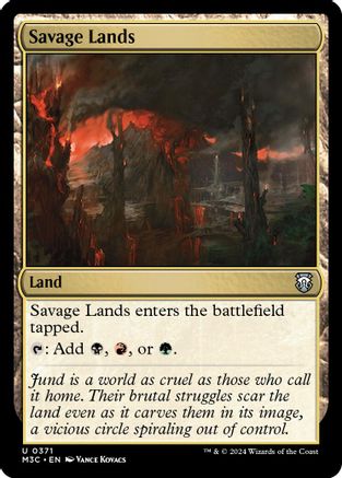 Savage Lands (Ripple Foil) (M3C-371) - Modern Horizons 3 Commander Foil